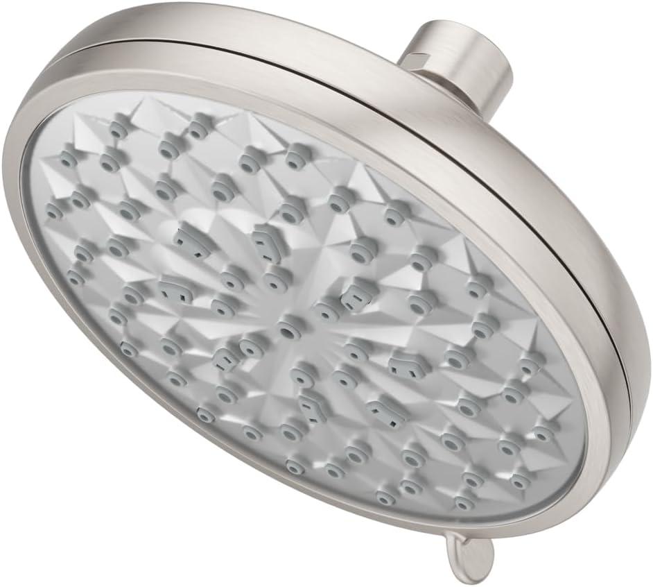 HydroFuse Brushed Nickel 6-Function Wall Mounted Shower Head