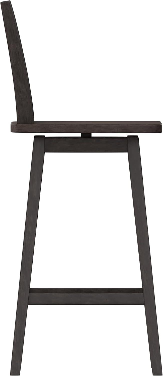 Taylor & Logan Bakersville Modern Farmhouse Wooden Swivel Bar and Counter Stool