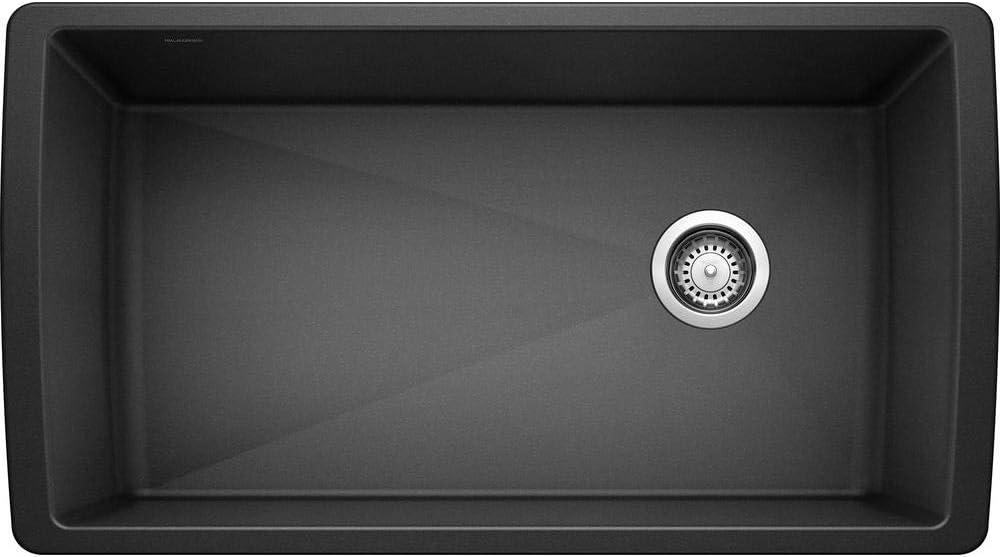 Diamond SILGRANIT 33.5" L x 18.5" W Super Single Undermount Kitchen Sink