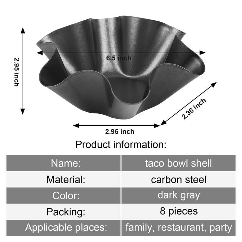 RUVINCE Nonstick Tortilla & Taco Shell Maker Set of 3, 8.75-Inch Heavy-Duty Bakeware for Mexican Cuisine
