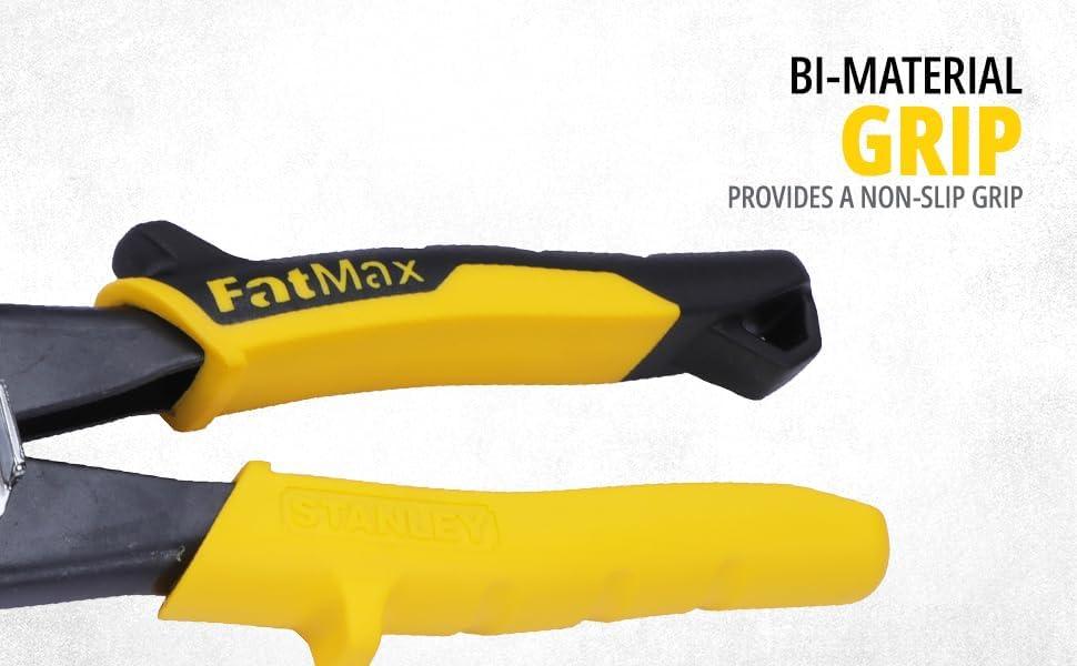 STANLEY - Yellow Aviation Snips Straight Cut 250mm (10in)