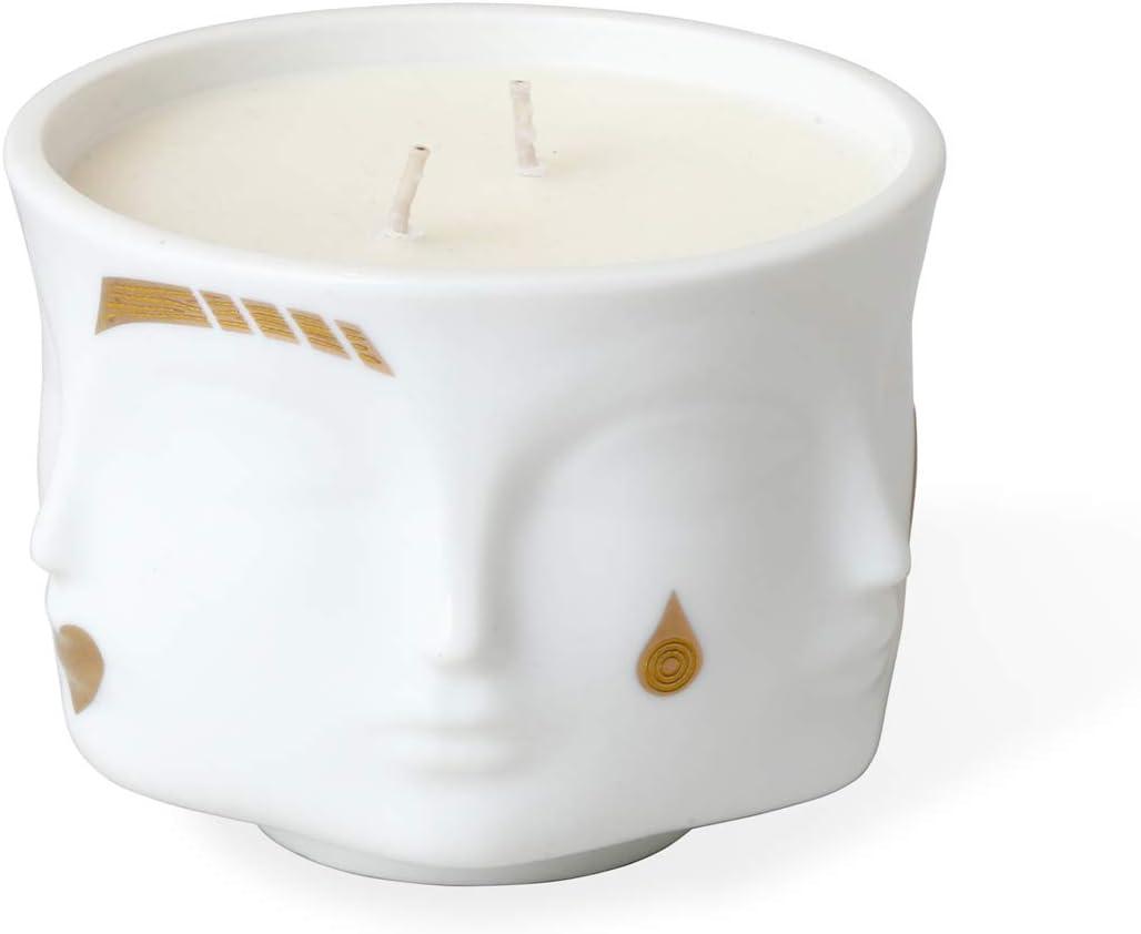 Muse Gilded Scented Designer Candle with Ceramic Holder