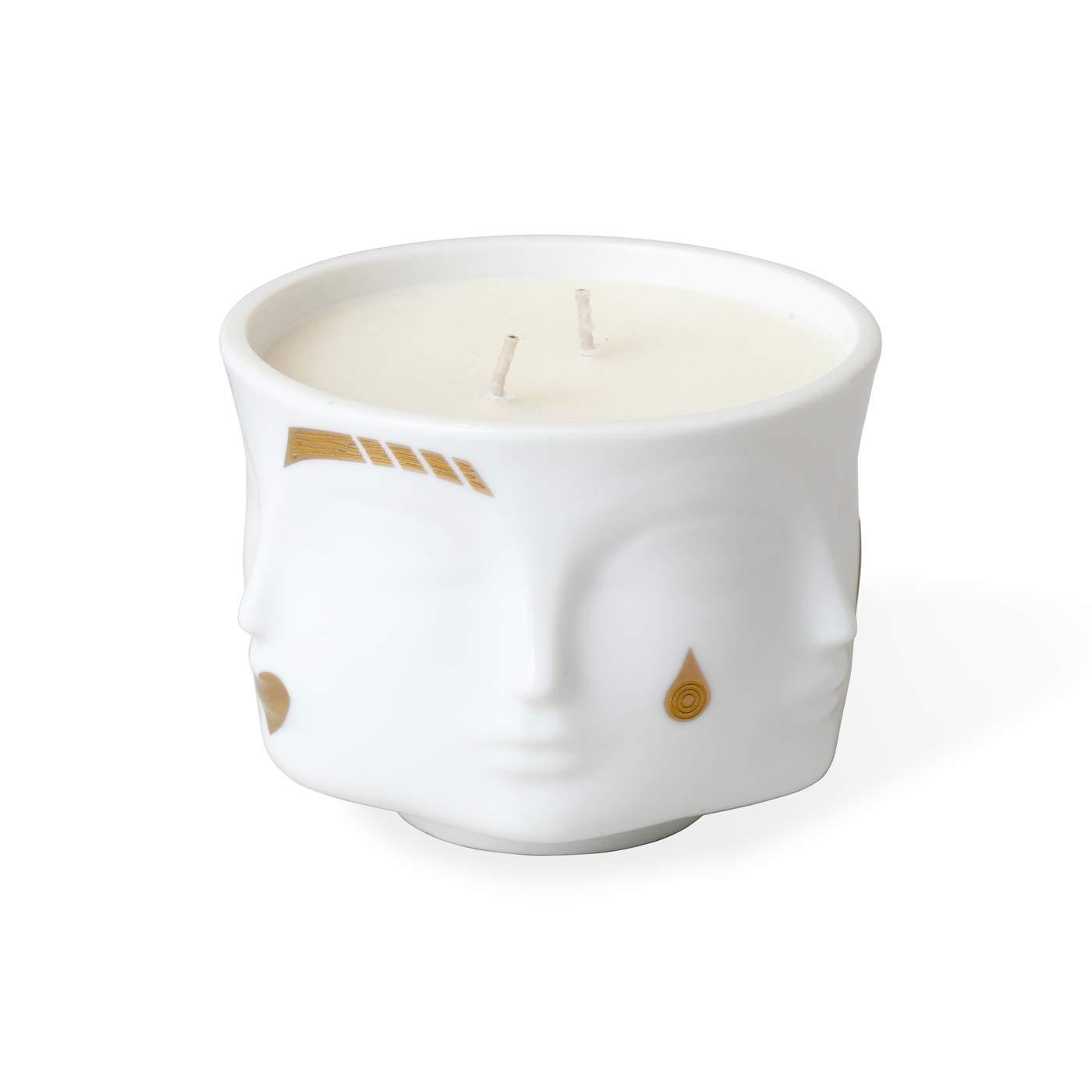 Jonathan Adler Muse Gilded Scented Designer Candle with Ceramic Holder