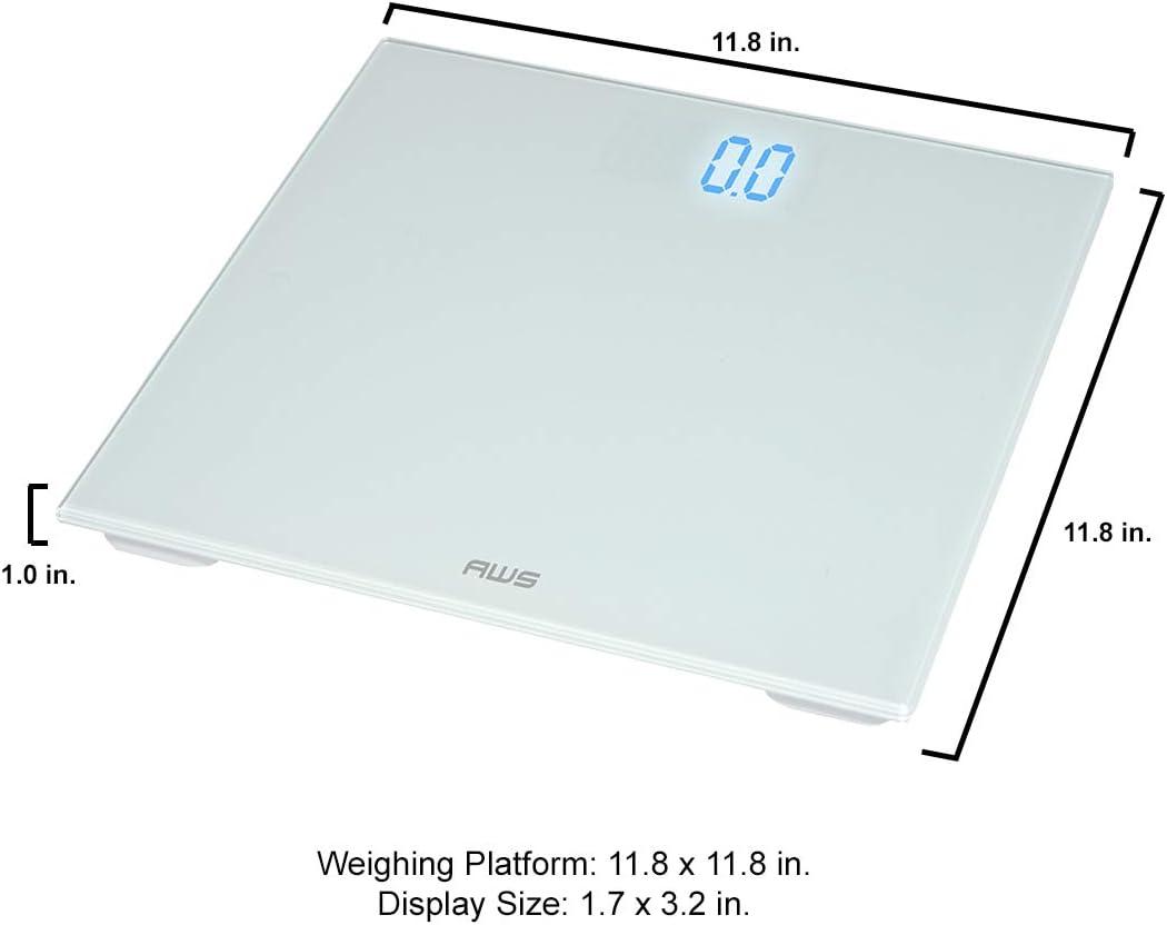 American Weigh Scales Digital Glass Bathroom Scale