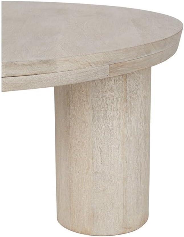 Columnia Solid Wood 3 Legs Coffee Table