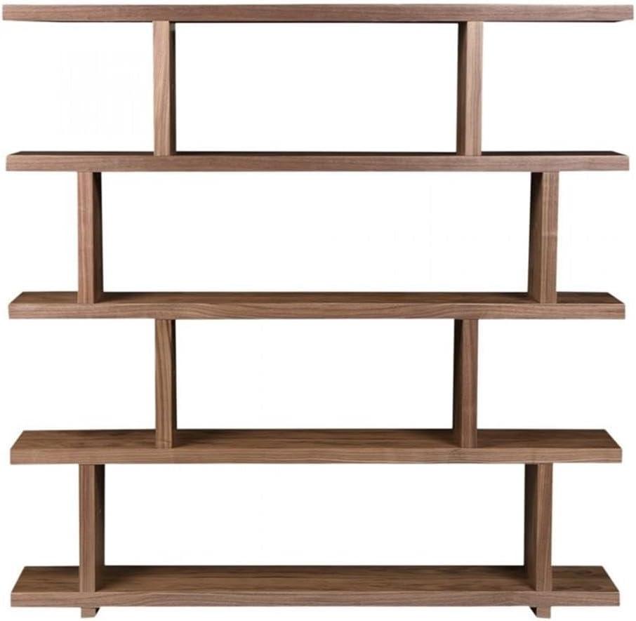 Modern Staggered Bookshelf