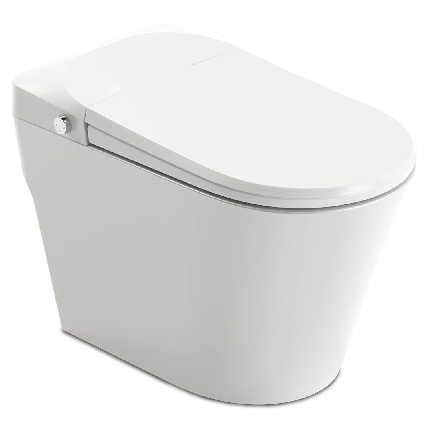 Swcorp TL-STFF950WH Envo Echo Elongated Smart Toilet Bidet in White with Auto Open, Auto Close, Auto Flush & Heated Seat