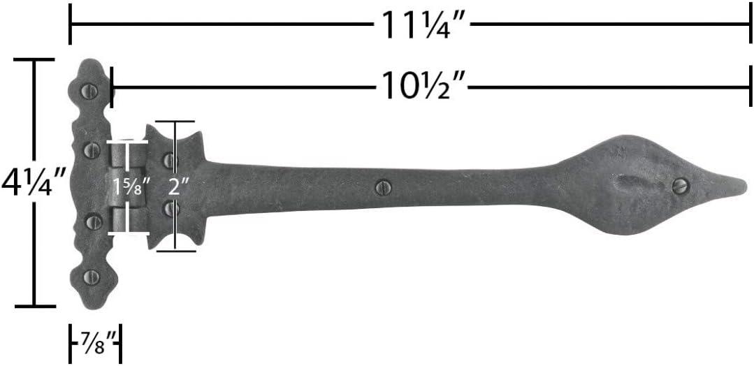 Doors Spear Tip Wrought Iron Strap Hinge