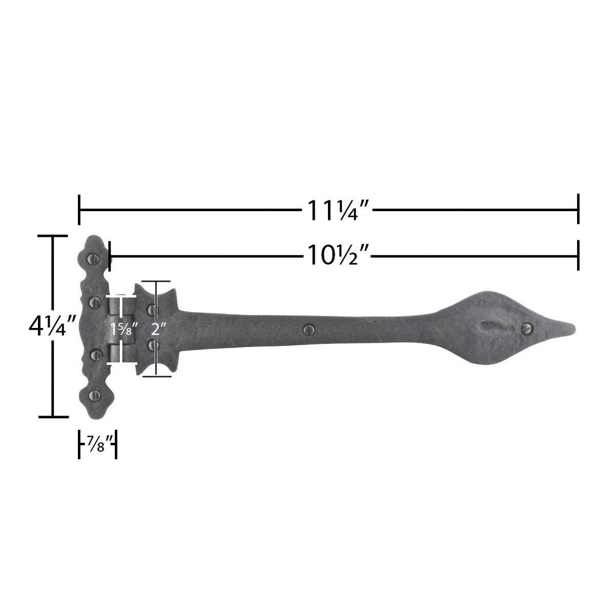 Doors Spear Tip Wrought Iron Strap Hinge