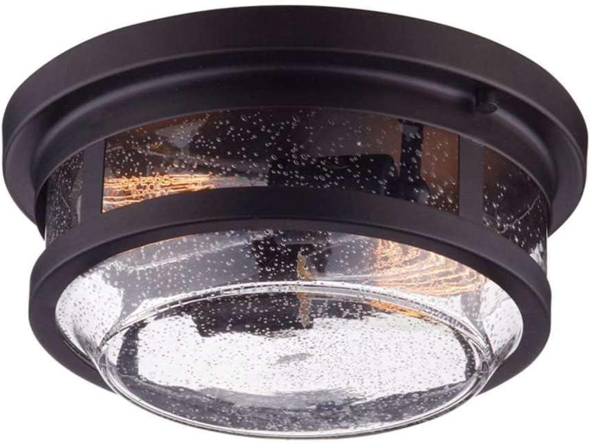 Dark Bronze 2 - Bulb Outdoor Flush Mount