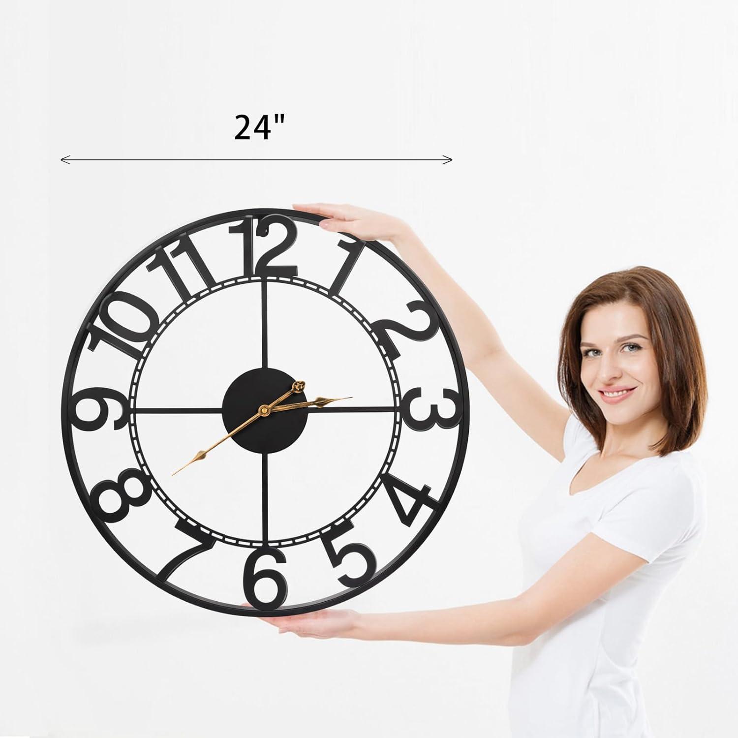 Sorbus Large 16" Numeral Analog Decorative Wall Clock
