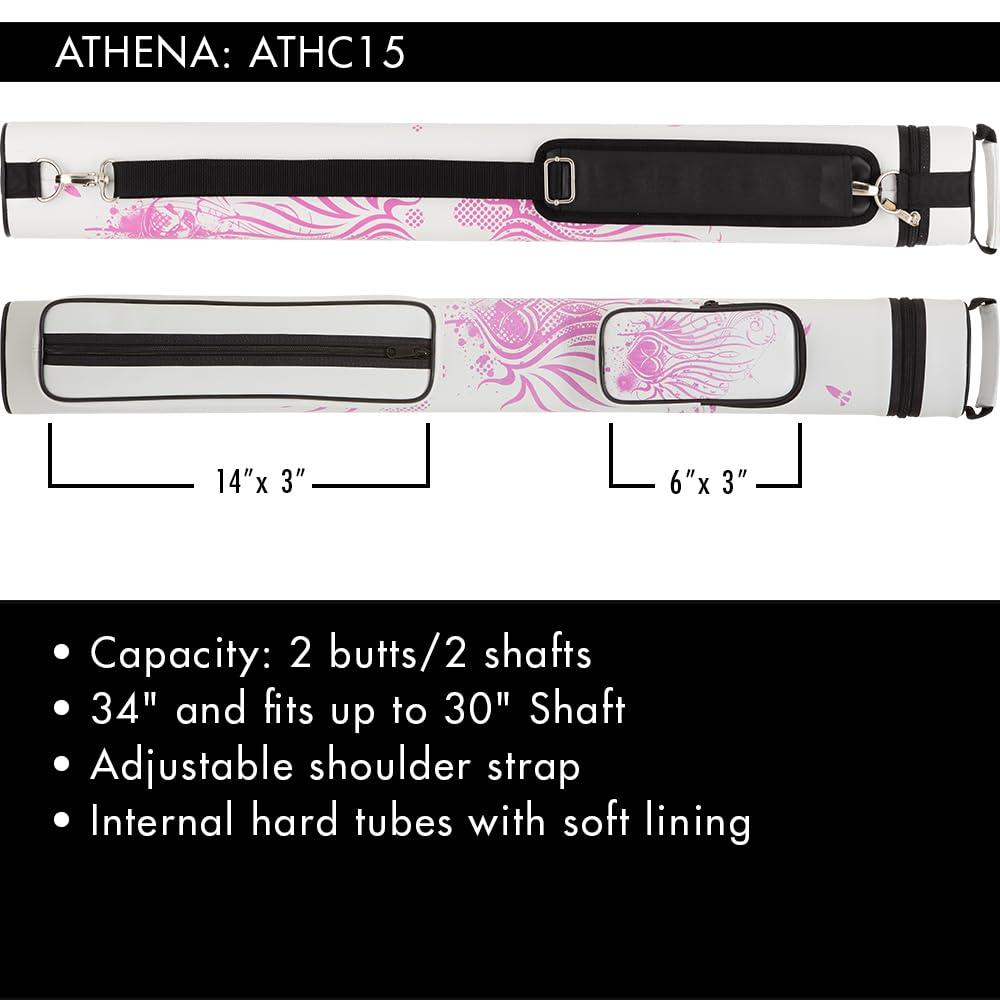 Athena ATHC15 Pool Cue Case Billiard Stick Bag Billiards Cues