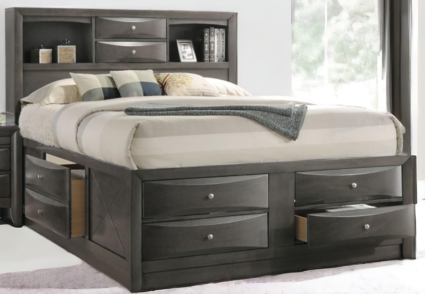 Wildon Home® Elyne Bookcase Storage Bed