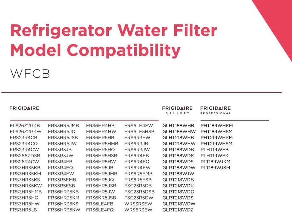 Genuine Frigidaire Water Filter WFCB