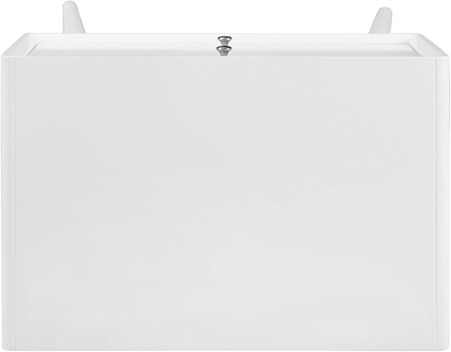 Elle Decor Stephanie Elle Decor Mid-Century Modern Nightstand with 2- Drawers for Storage