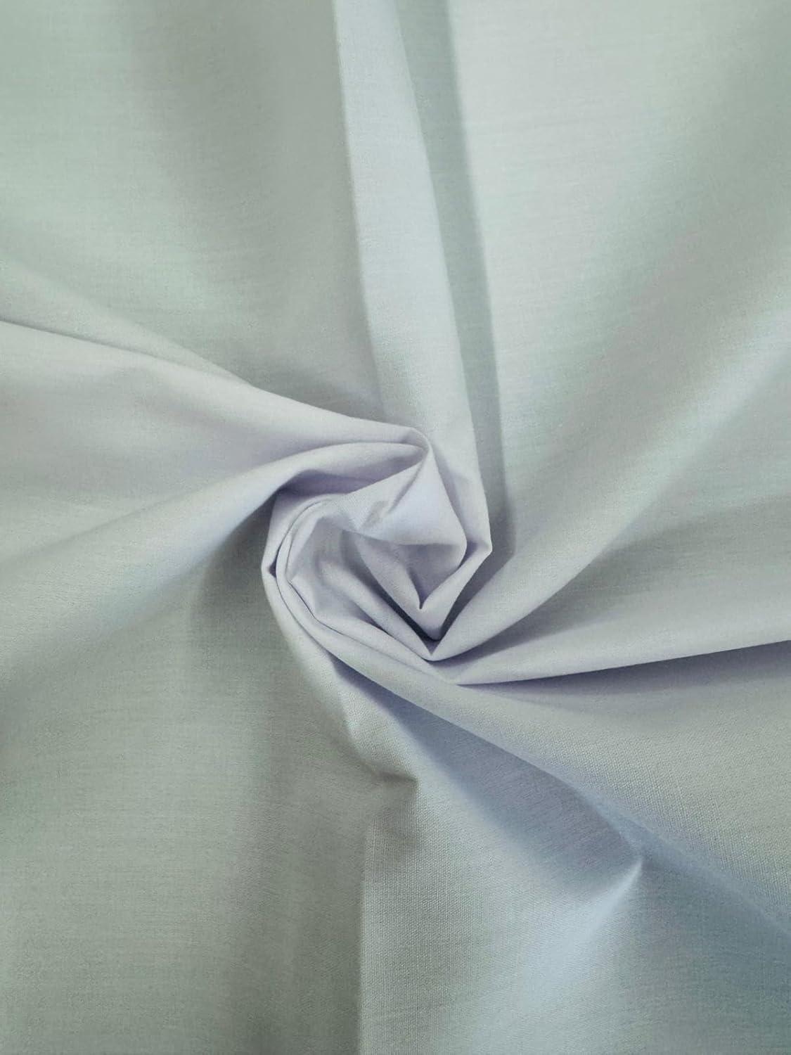 Sedona Designz 60" Wide Premium 100% Cotton Fabric by The Yard - Soft Breathable Material for Sewing & Crafting - White