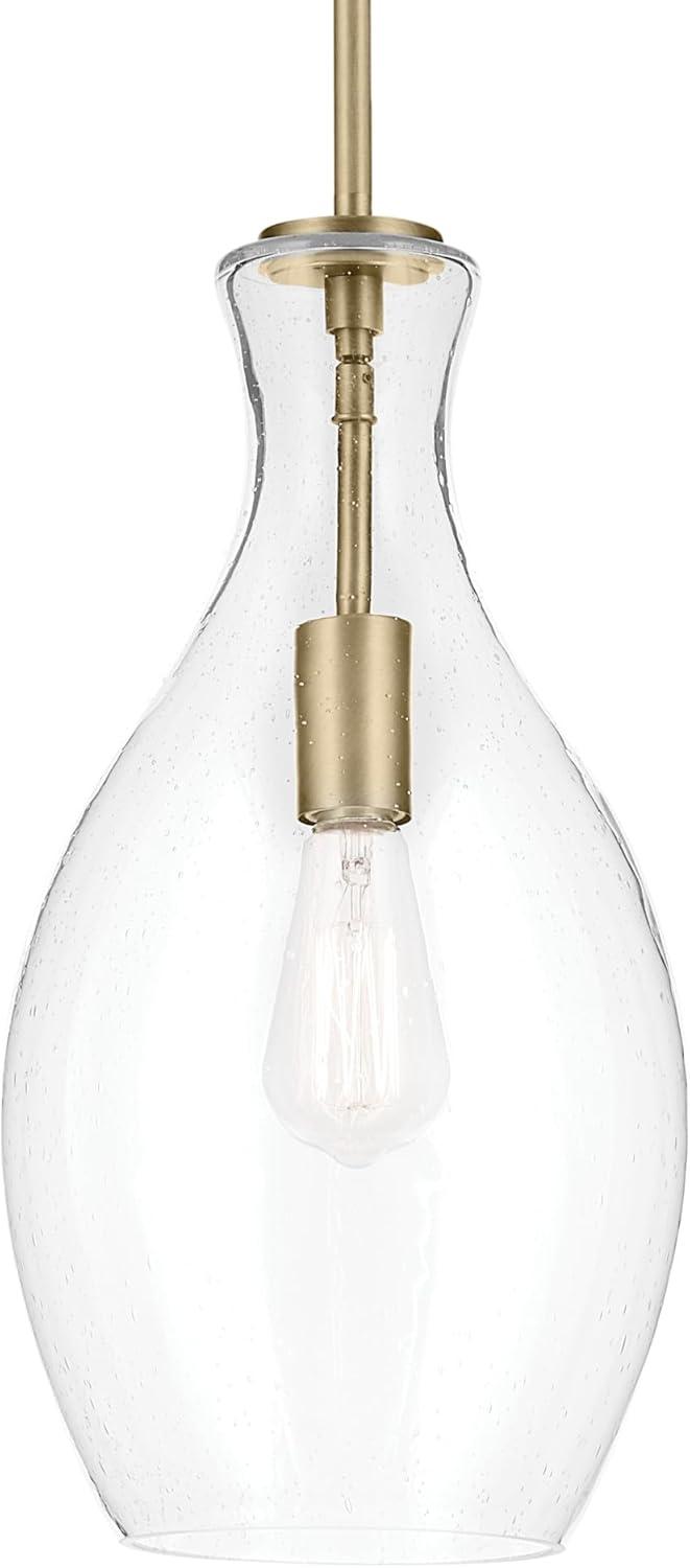 Kichler Lighting Everly 1 - Light Pendant in  Natural Brass