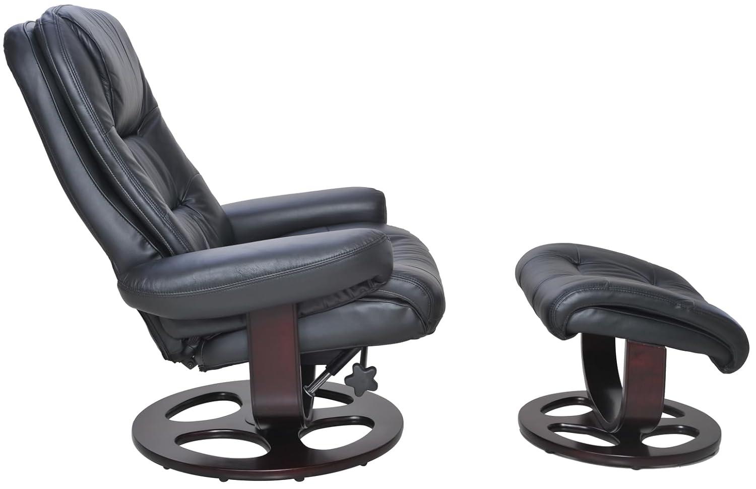 Barcalounger Jacque Swivel Pedestal Recliner w/Ottoman