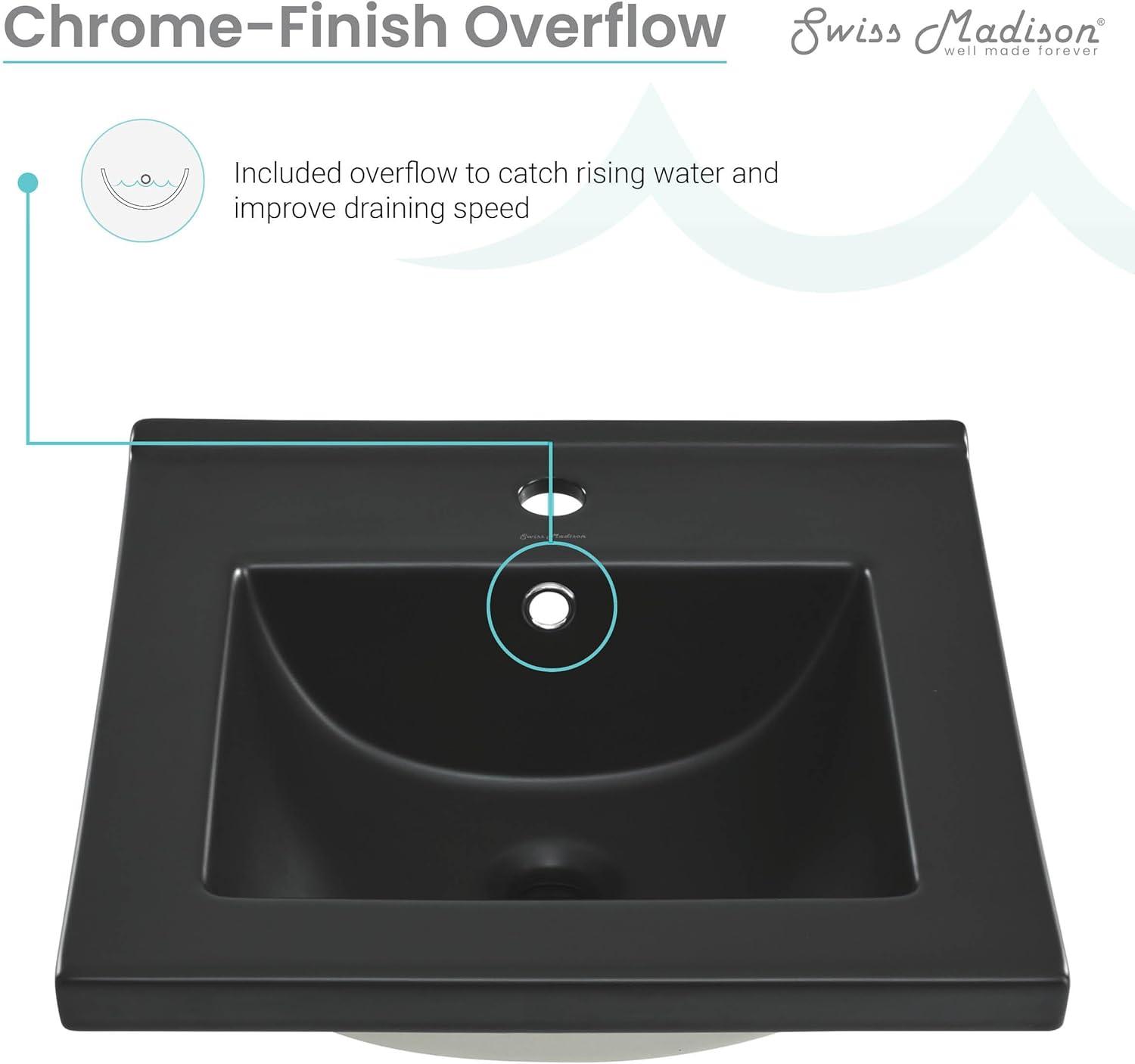 Swiss Madison 47.56" Single Bathroom Vanity Top with Sink
