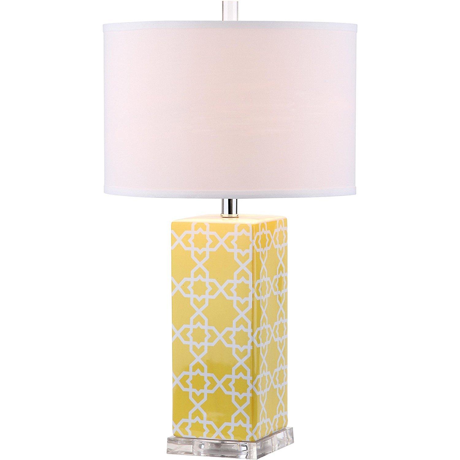 Quatrefoil Table Lamp (Set of 2) - Navy - Safavieh.
