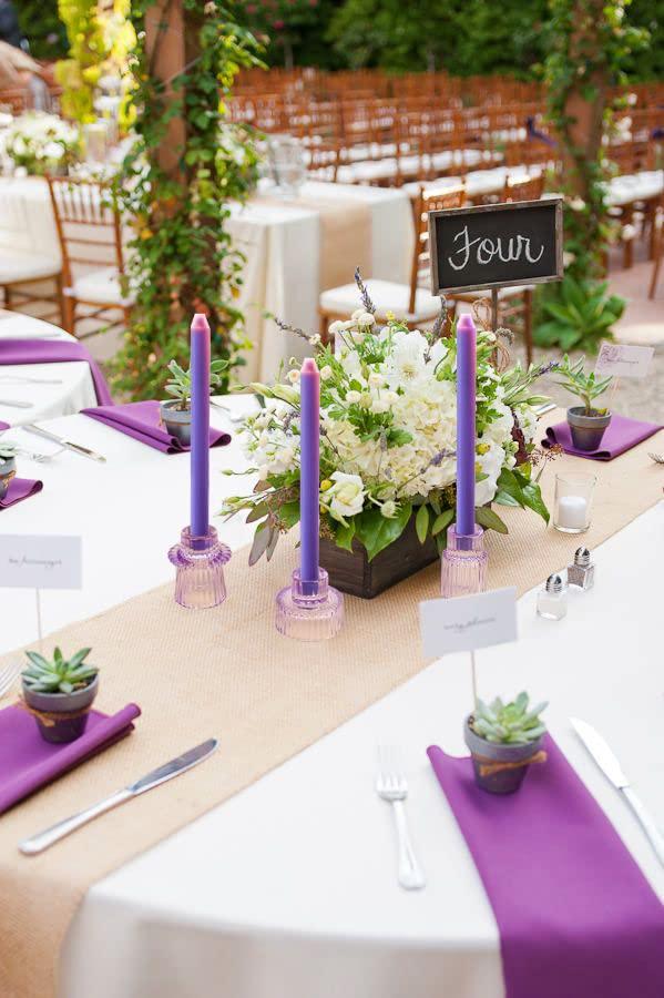 Vixdonos Taper Glass Candlestick Holders Tealight Candle Holders for Table Centerpieces, Wedding Decor and Dinner Party (6 Pcs, Purple)