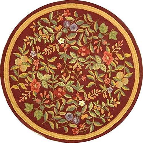 Chelsea HK210 Hand Hooked Area Rug - Black - 8' round - Safavieh.