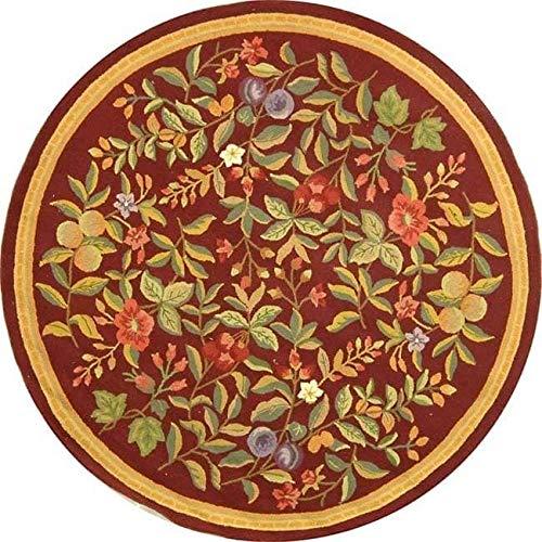 Chelsea HK210 Hand Hooked Area Rug - Black - 8' round - Safavieh.