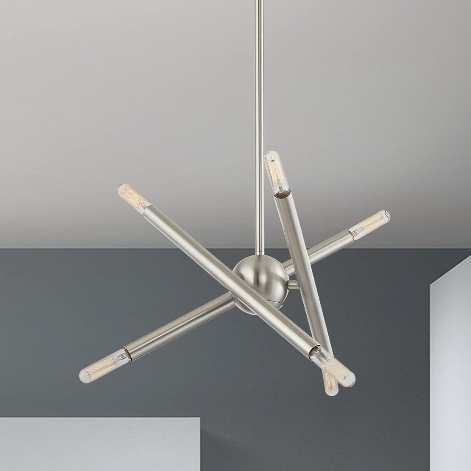 Livex Lighting Soho 6 - Light Chandelier in  Brushed Nickel