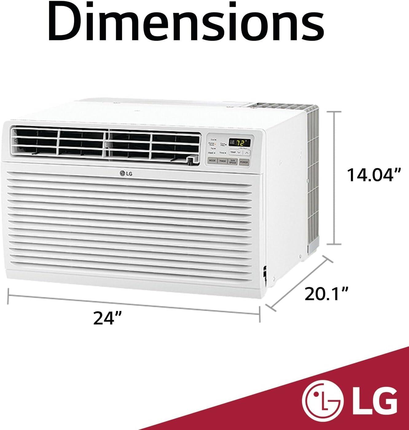 LG LG 9,800 BTU Through the Wall Air Conditioner, 230/208V, Cools up to 440 Sq. Ft.