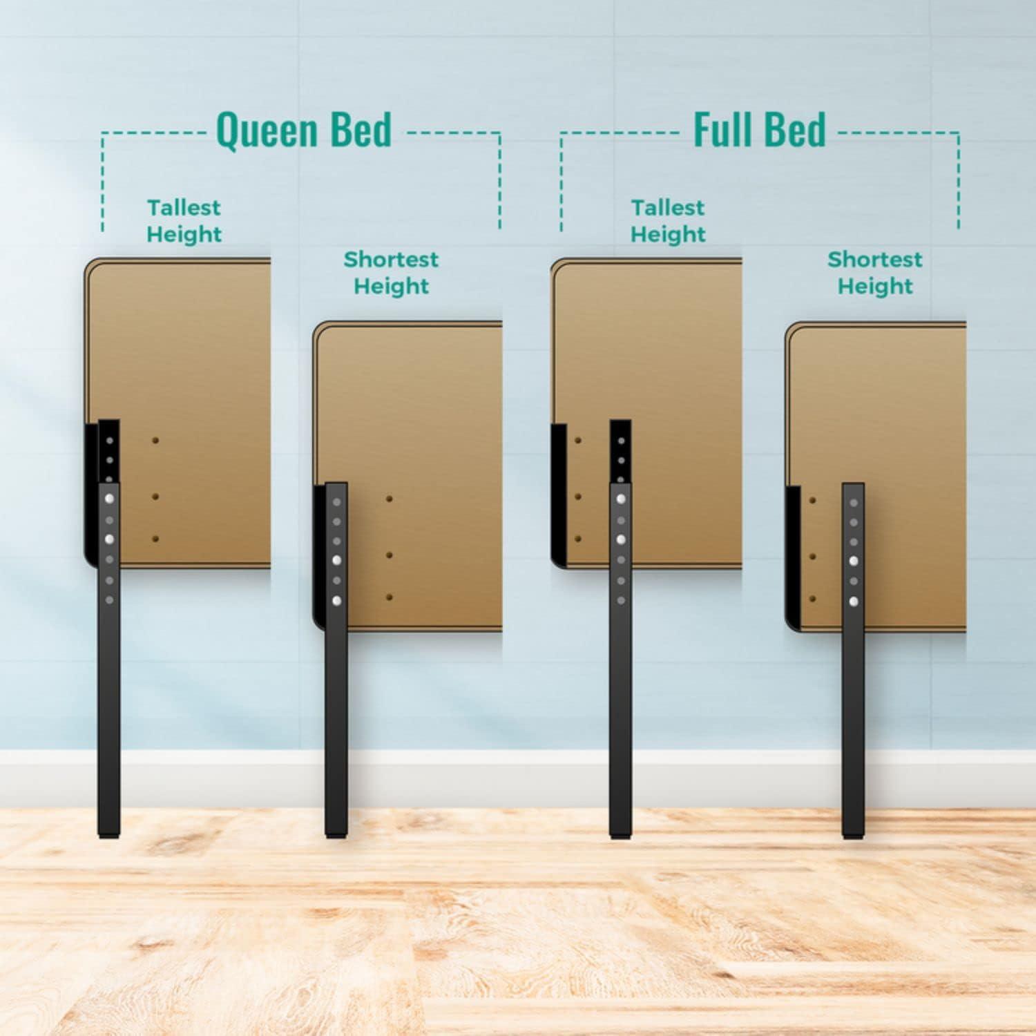 Jessenia Headboards for Full Size Bed, Upholstered Tufted Bed Headboard, 12 Adjustable Positions Full Headboard Only, Wall Mounted Headboard, Bed Backboard Linen Fabric Head Board - Light Gray