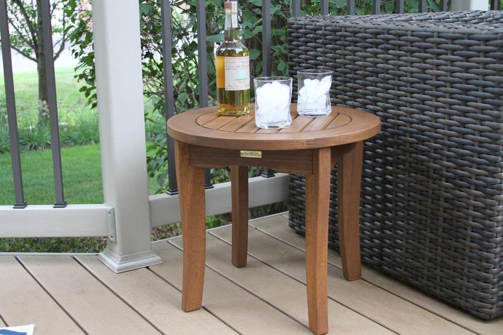 Vineyard Eucalyptus Round End Table