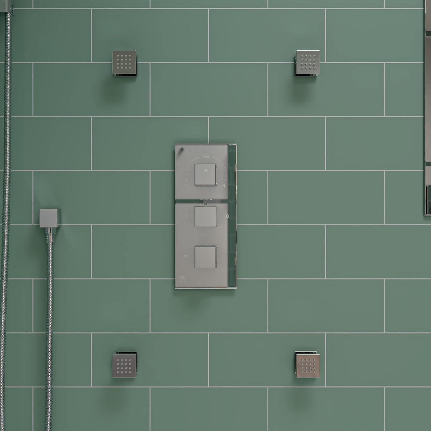 Square Adjustable Shower Body Spray