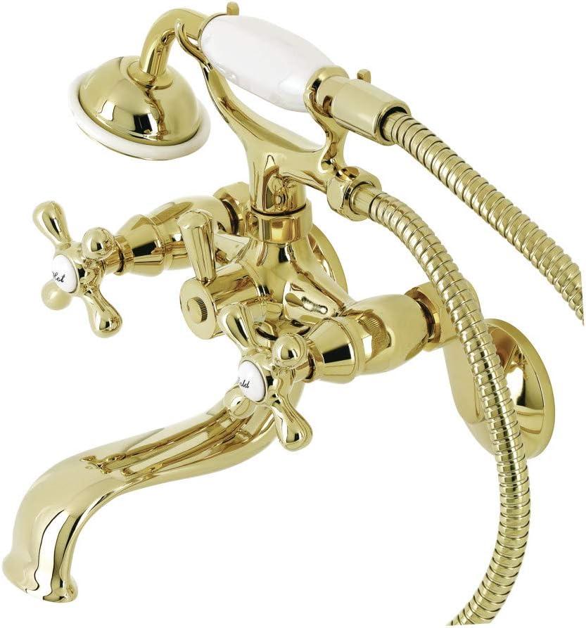 Kingston Brass Kingston Two-Handle Clawfoot Tub Faucet with Hand Shower