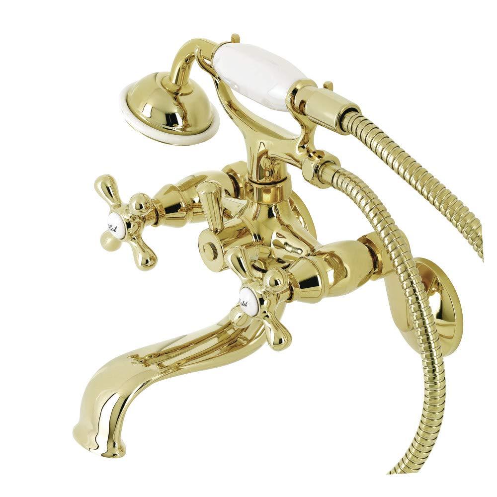 Kingston Brass Kingston Two-Handle Clawfoot Tub Faucet with Hand Shower
