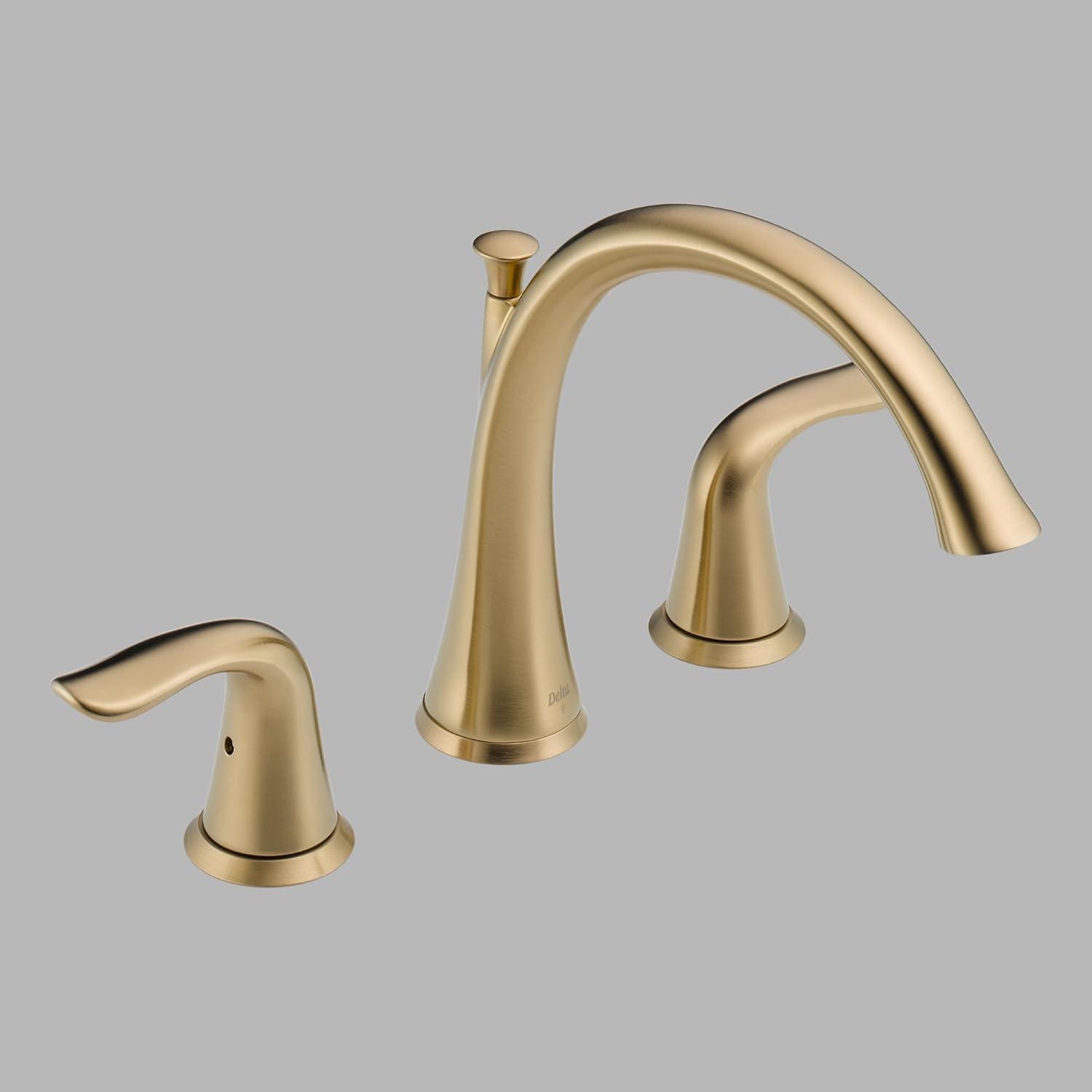 Champagne Bronze 16" Widespread Deck Mounted Faucet