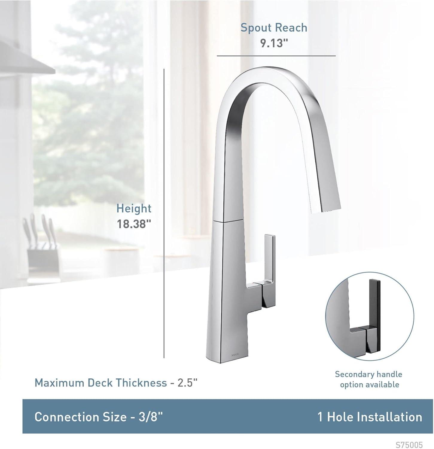 Nio Pull Down Single Handle Kitchen Faucet With Accessories