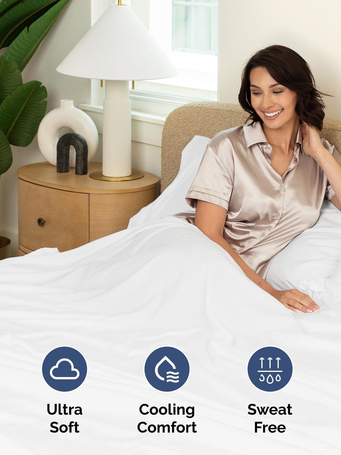 CGK Linens Extra Deep Pocket 4 Piece Sheet Set - Soft Bed Sheets, Fits 18"-24" Mattresses in Black, Size Full