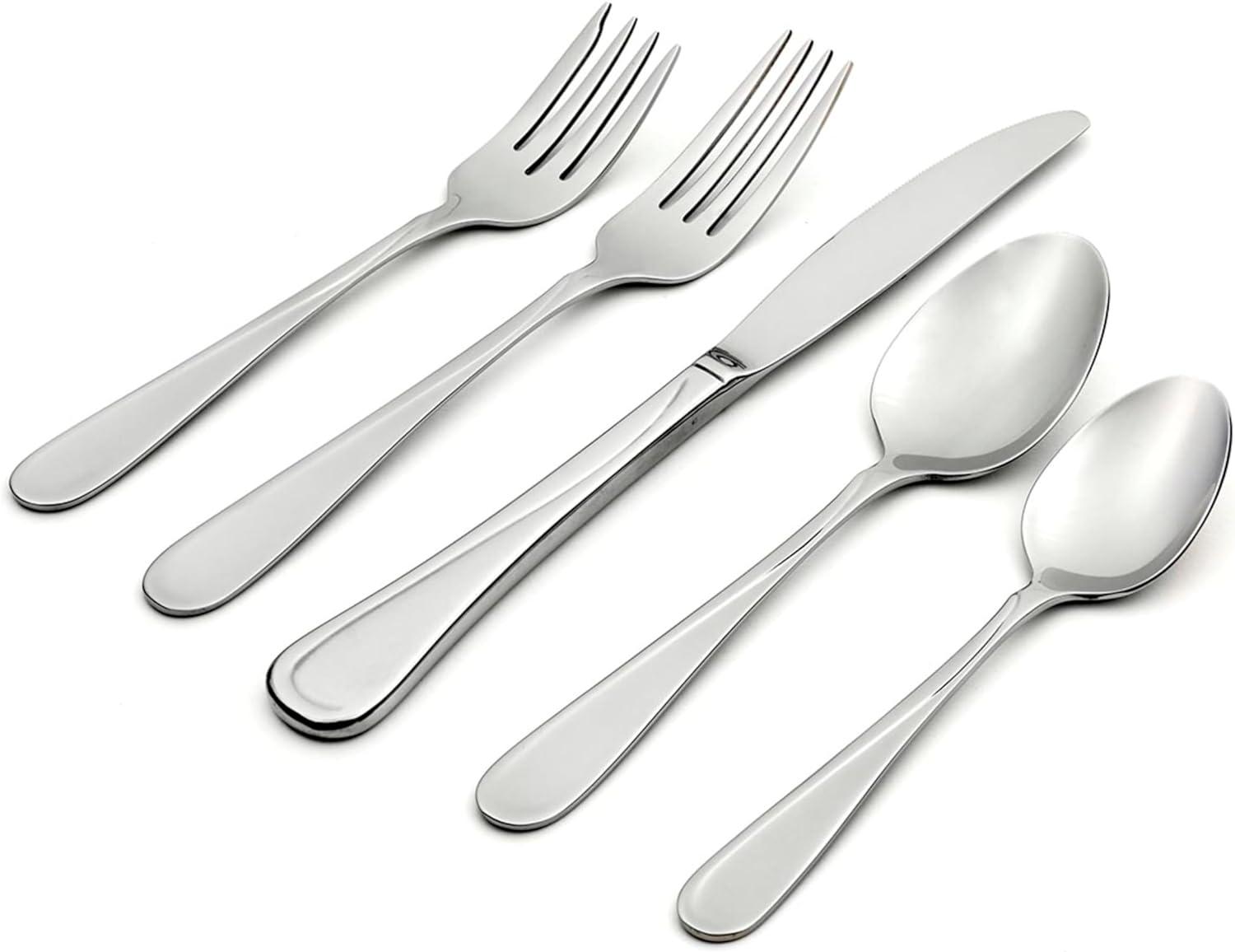 Oneida Oneida Flight 45 Piece Everyday Flatware Set, Service For 8