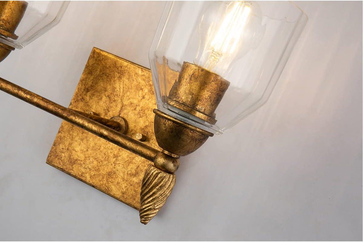 Lucas McKearn Felice 2-light Acorn-shaped Bath Vanity Light in Distressed Gold