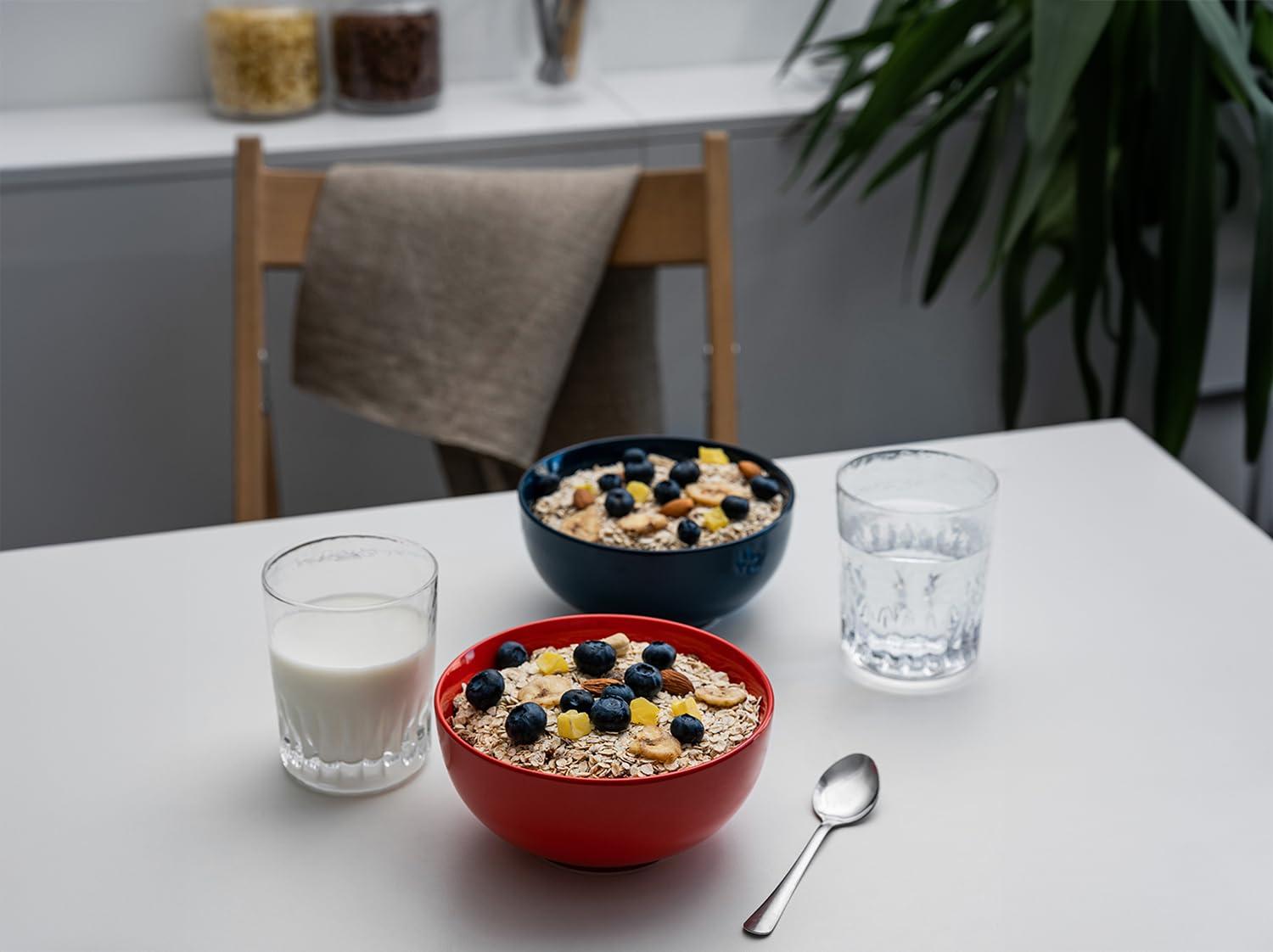 kook Kook Ceramic Cereal Bowls , 20 oz. (Set of 6)