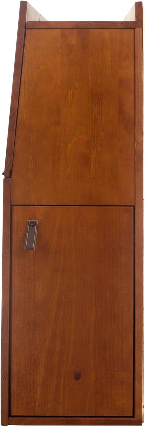 Memomad Cama Bali - Plataforma de Almacenamiento King Marco de Cama de Madera Resistente con Cajones y Más - Madera de Pino Macizo - sin Ruido - No Necesita Somier - Listones de Madera Incluidos (Cama Tamaño King, Madera Marrón Roble)