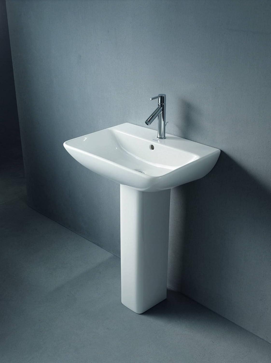 Starck Modern 24" White Ceramic Wall-Mount Bathroom Sink