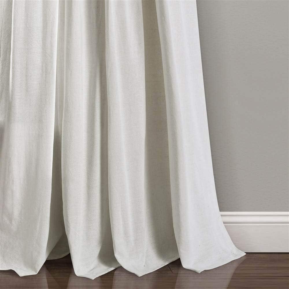 Lush Decor Beckham Window Semi-Sheer Rod Pocket Single Curtain Panel