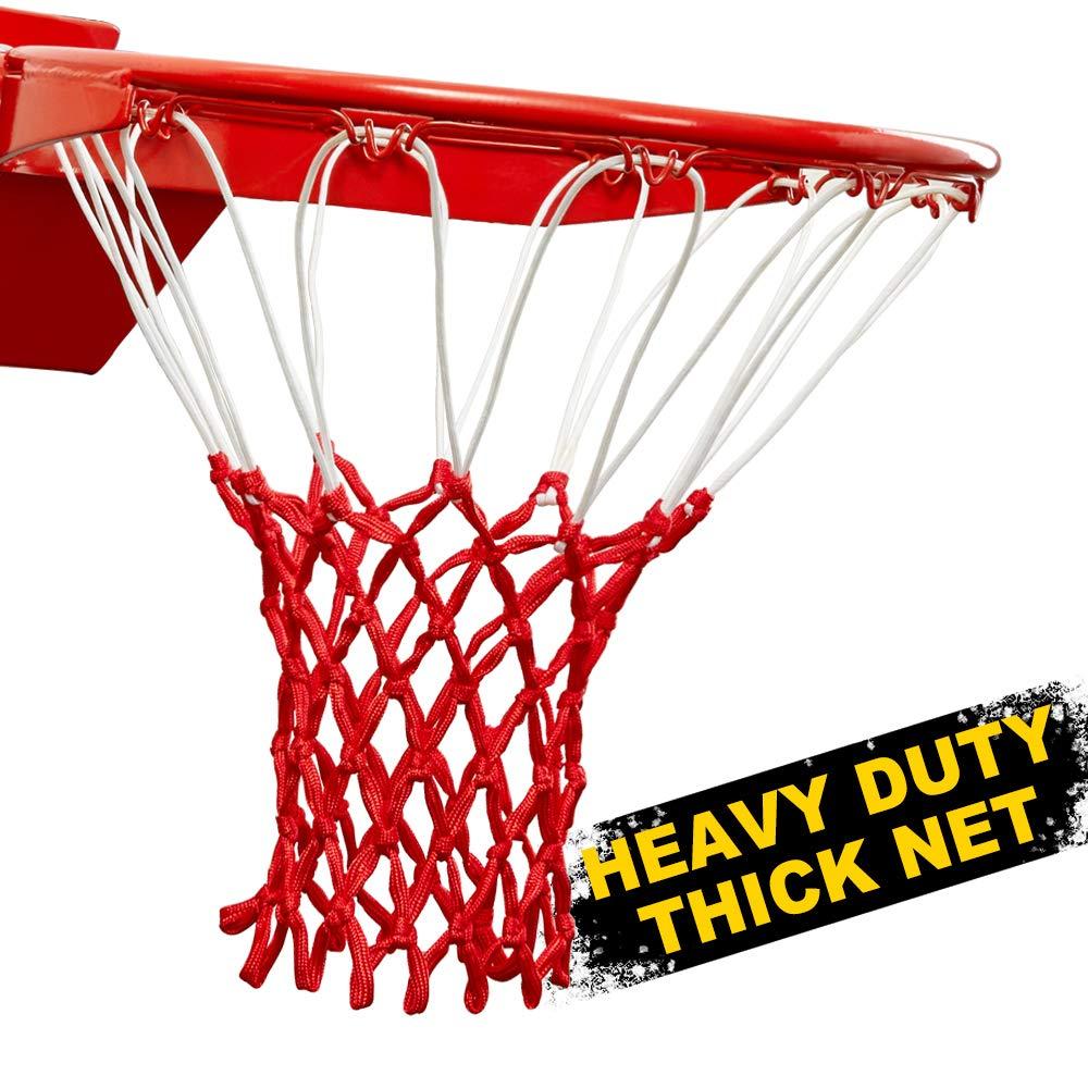 Premium Quality Professional Heavy Duty Basketball Net Replacement - All Weather Anti Whip,Fits Standard Indoor or Outdoor 12 Loops Rims12 Loops