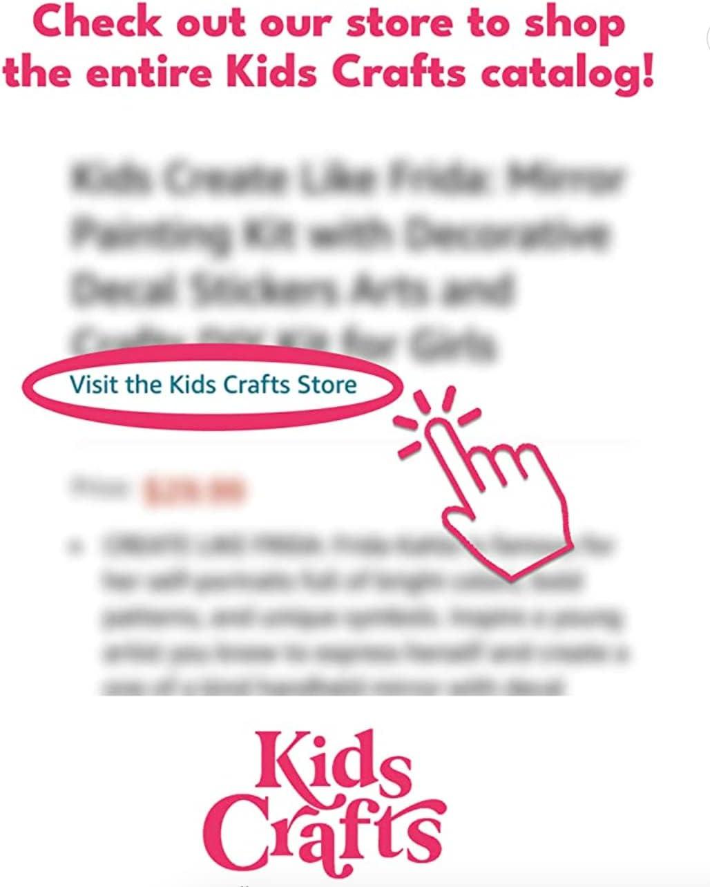 LeadHER: SOAR like Amelia Weaving Loom Craft Kit - Kids Crafts: DIY Art Kit for Kids, Includes Paint, Beads & Needle