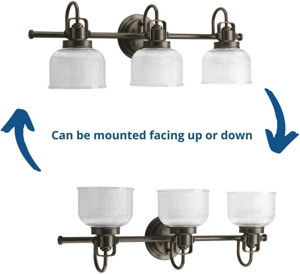 Rosser 3 Light Transparent Dimmable Vanity Light