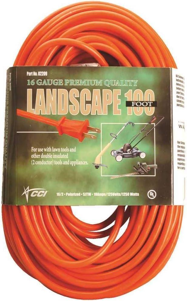 Southwire 22098803 16/2 Light-Duty 10-Amp SJTW General Purpose Extension Cord, 100-feet