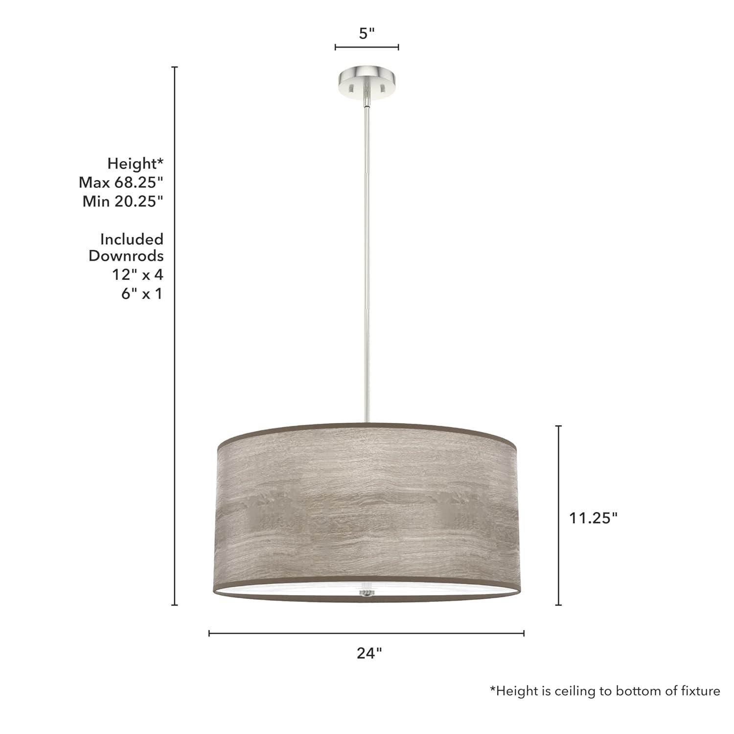Solhaven 4 - Light Shaded Drum Pendant