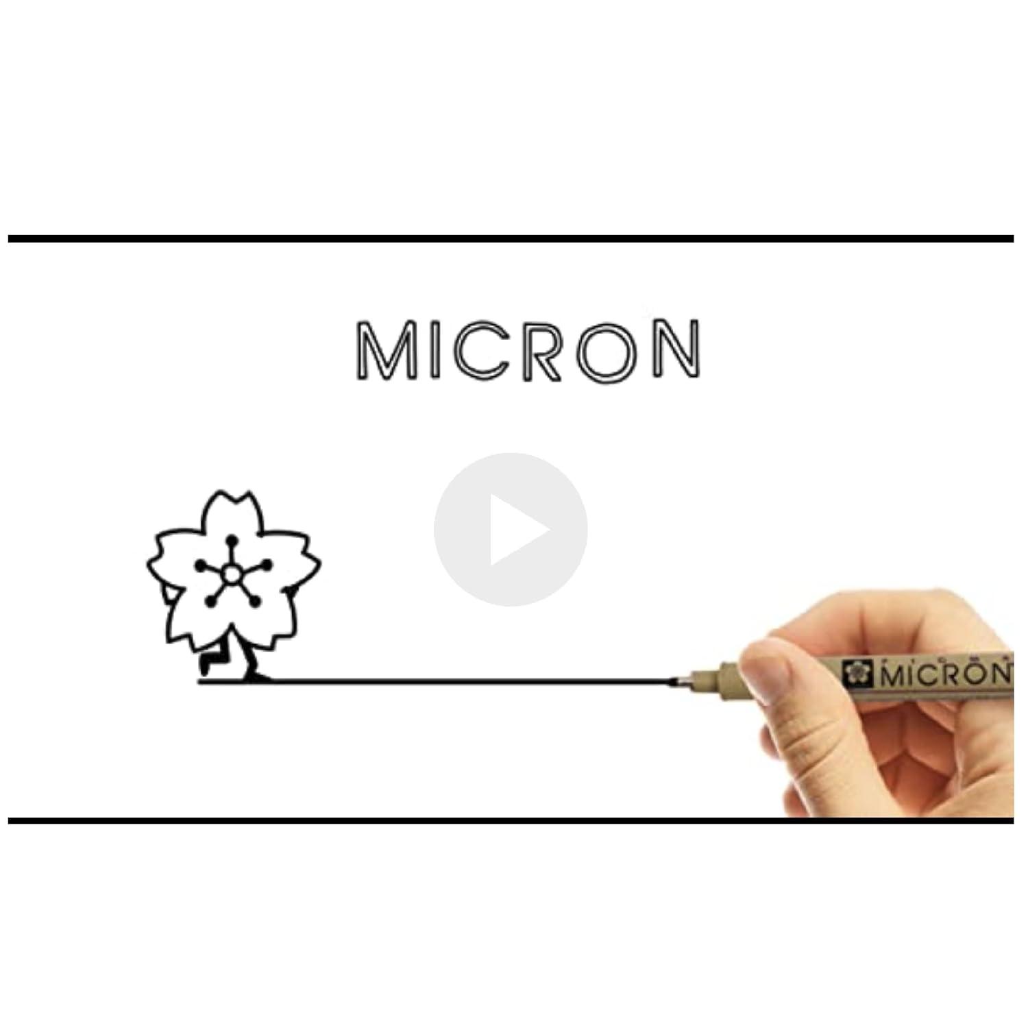 Sakura Pigma Micron Non-Toxic Waterproof Permanent Marker, Assorted Color, Pack of 6
