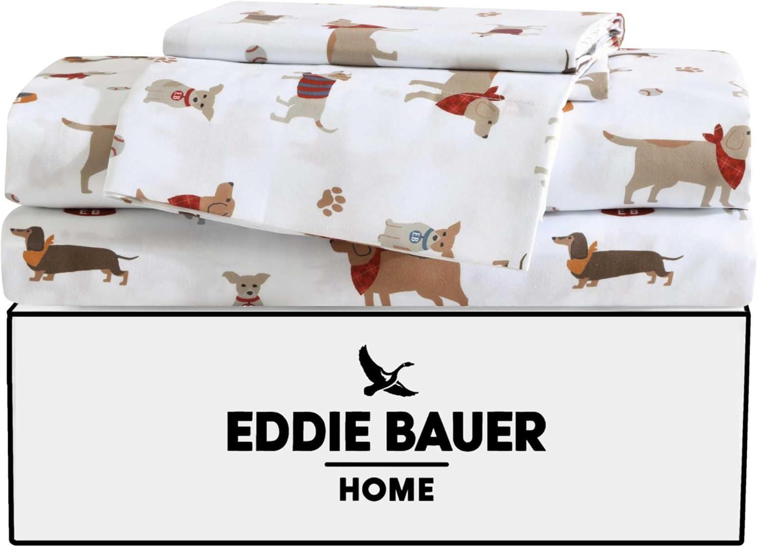 Eddie Bauer Buddy And Friends White Queen Sheet Set